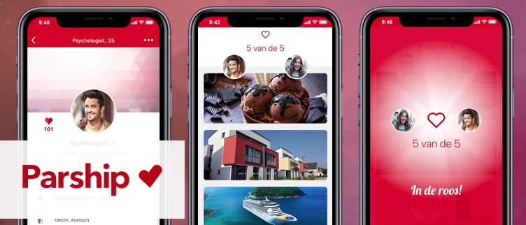 Screenshots Parship app