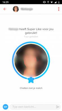 Tinder super like