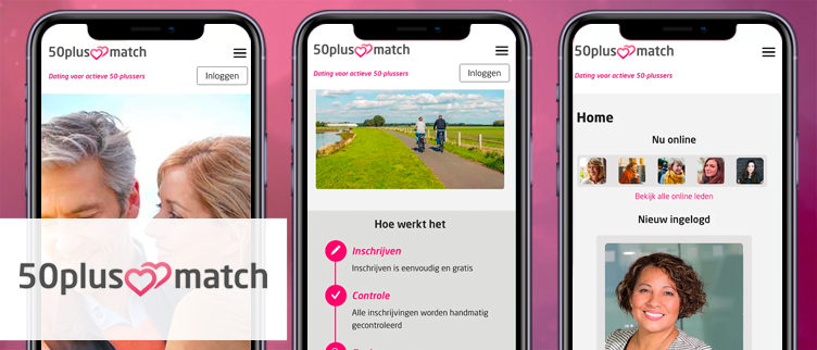 Screenshots 50plusmatch app
