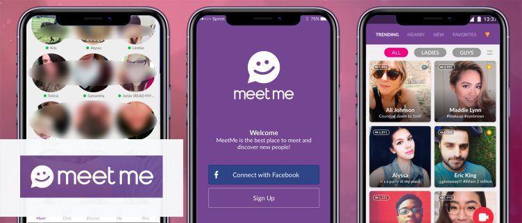 Screenshots MeetMe app
