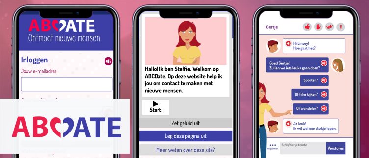 Screenshots ABCDate app