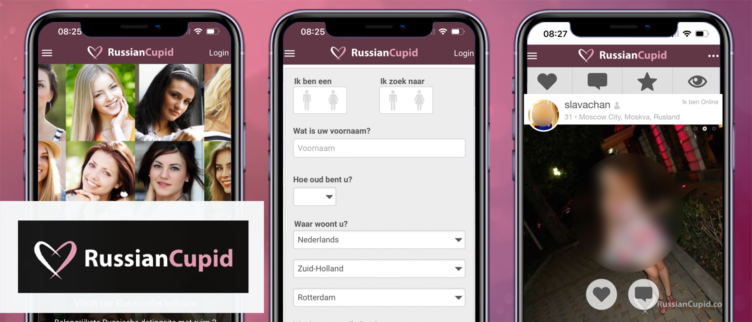 Screenshots RussianCupid app