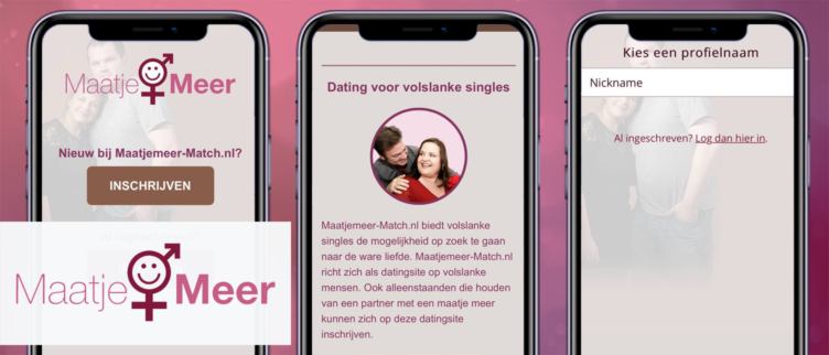 Screenshots Maatjemeer-match app