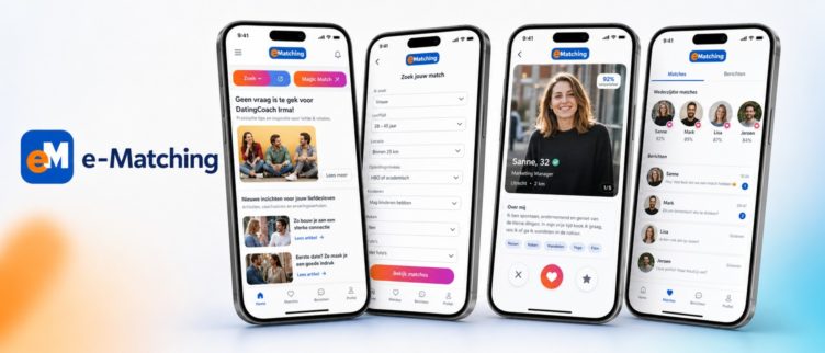 Screenshots e-Matching app