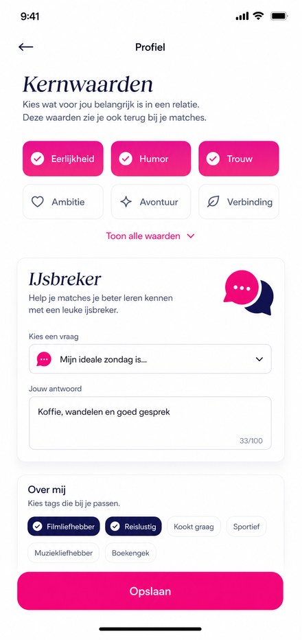 Lexa kernwaarden en ijsbrekers invullen