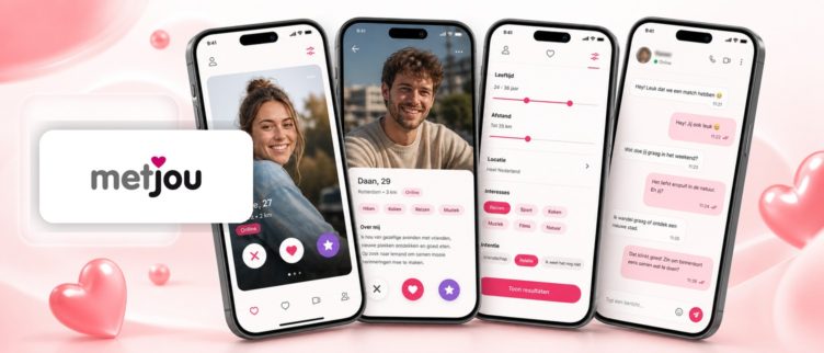 Screenshots MetJou app