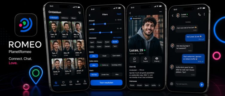 screenshots PlanetRomeo