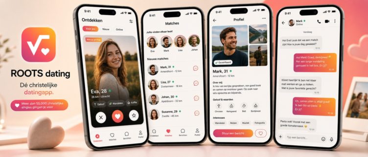 Screenshots ROOTS dating app